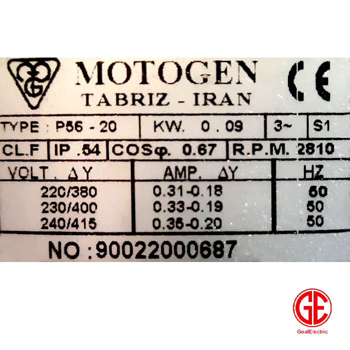 الکتروپمپ صنعتی آب صابون سه فاز مدل P56-20